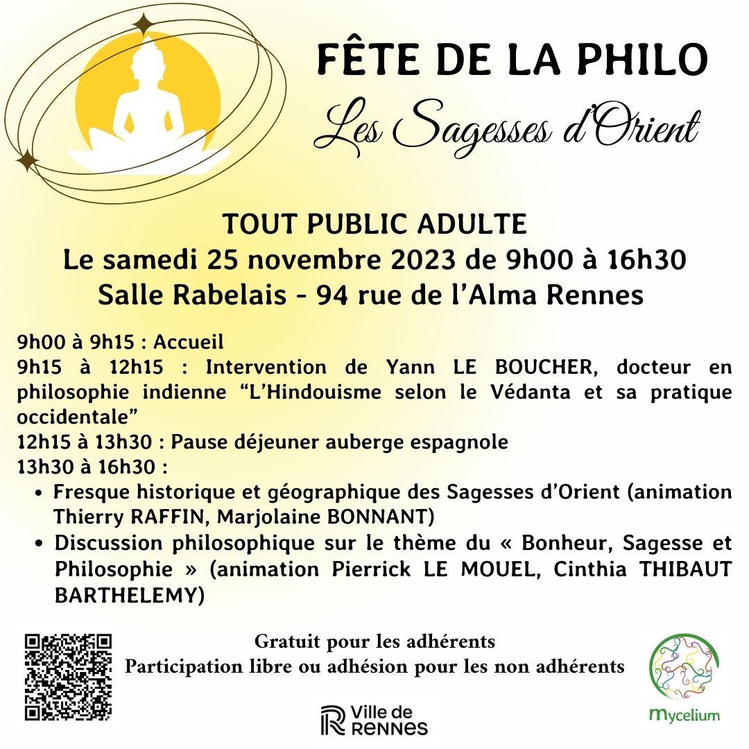You are currently viewing 25 novembre 2023 – Journée Sagesses d’Orient – Association Mycélium