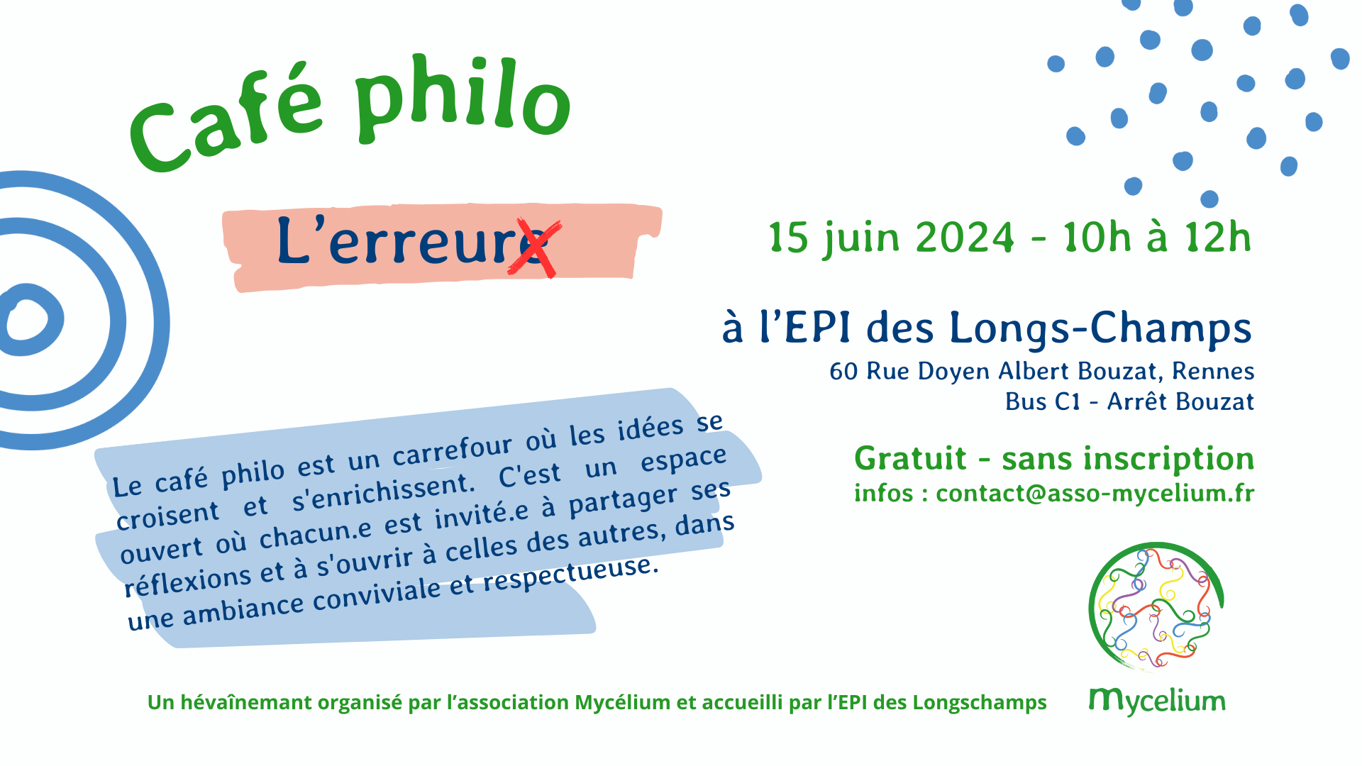 You are currently viewing Café philo : L’erreur – 15 juin 2024
