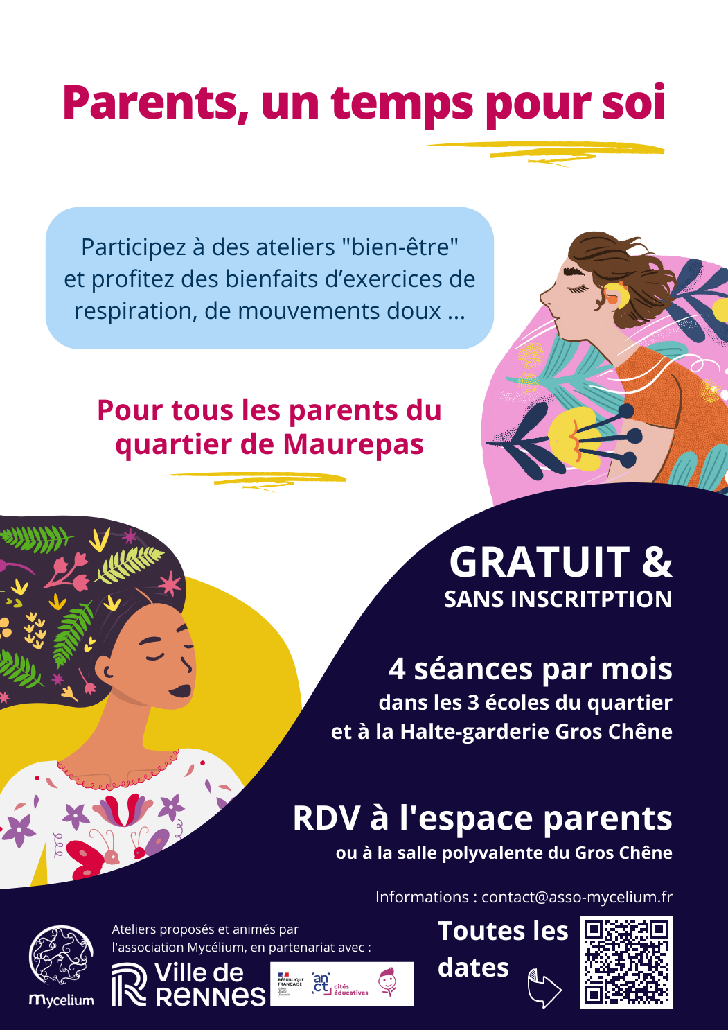 Lire la suite à propos de l’article “Parents, un temps pour soi” – Association Mycélium